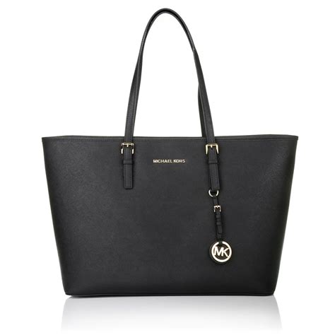 michael kors jet set travel md tz multifunction tote black|michael kors airplane print.